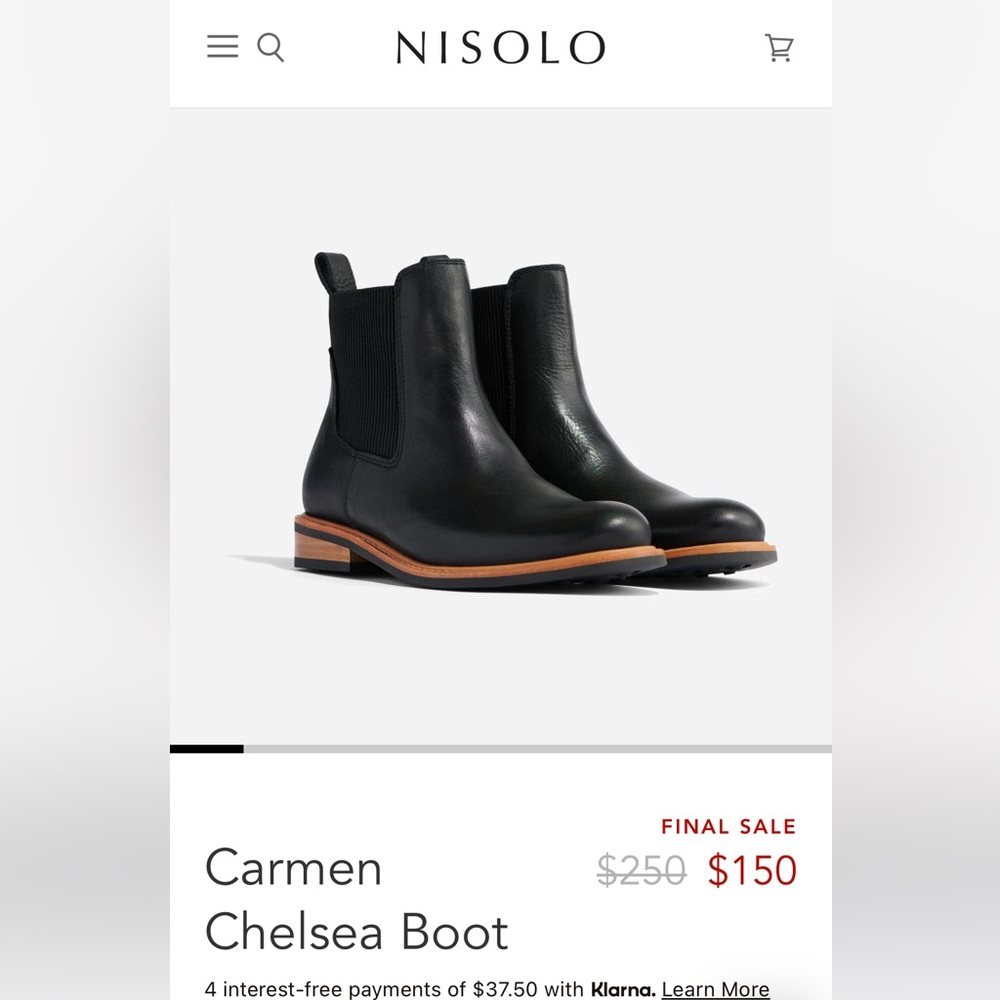 Brand new Nisolo Carmen Chelsea boot. Never worn except to try on.